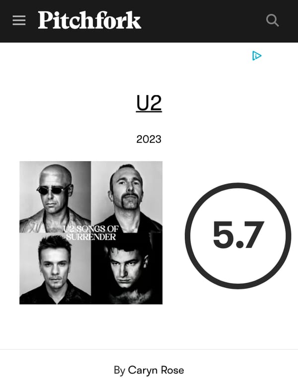 U2 "Songs of Surrender" notebook dump