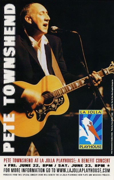 remnants: Pete Townshend Solo at the LaJolla Playhouse, June 2001